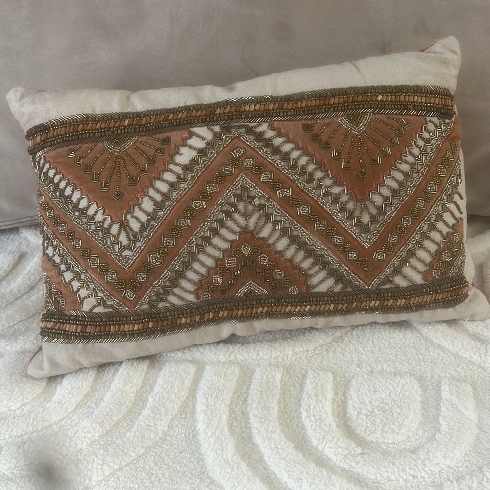 Embroidered pillow